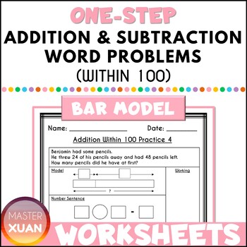 Preview of Addition and Subtraction Word Problems Within 100 Worksheets