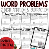 Addition and Subtraction Word Problems Worksheets in Print & Google Slides