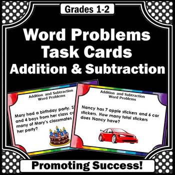 Preview of Addition and Subtraction Word Problems to 20 Math Common Core Standards 1.OA.1