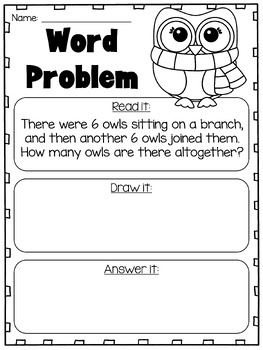 Addition and Subtraction Word Problems to 20 - First Grade ...