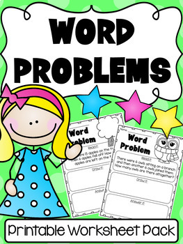 Preview of Addition and Subtraction Word Problems to 20 - First Grade Worksheets