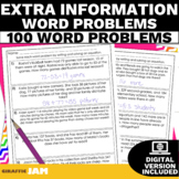 Addition and Subtraction Word Problems with Extra Informat