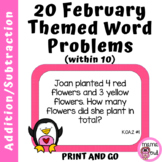 Addition and Subtraction Word Problems within 10 | Februar