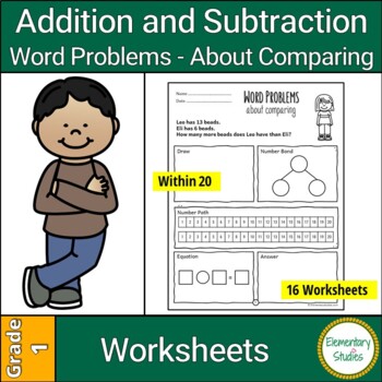 Preview of Addition and Subtraction Word Problems within 20 - Comparing