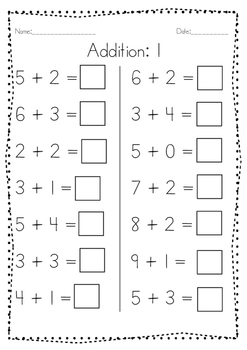Addition and Subtraction Worksheets by Les Petits Voyageurs | TpT