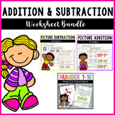 Addition and Subtraction Worksheets Bundle