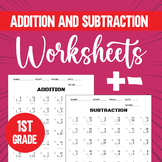 Addition and Subtraction Worksheets Within 20 | 1st Grade 