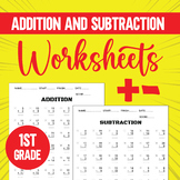 Addition and Subtraction Worksheets Within 20 | 1st Grade 