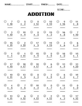 math worksheets addition 1st grade