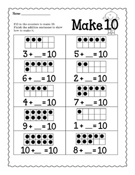 addition and subtraction worksheets for kindergarten add