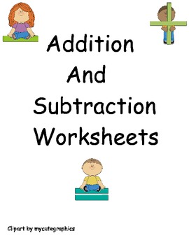 Preview of Addition and Subtraction Independent Worksheets by strategy with mixed review