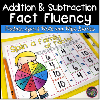Preview of Addition and Subtraction Games - Fact Fluency Games - Subtraction Math Centers