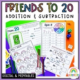 Addition & Subtraction to 20 - Digital & Printable: Friend