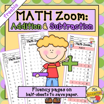 Preview of Addition and Subtraction  *freebie*