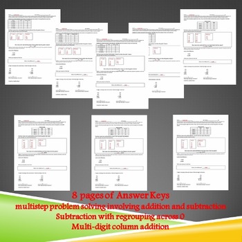 problem solving model addition and subtraction lesson 1 12