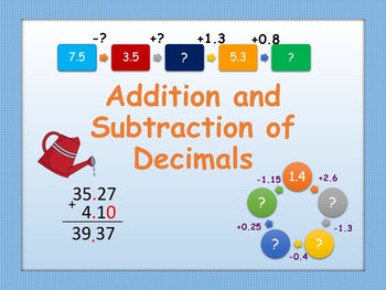 problem solving about addition and subtraction of decimals