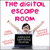 Adding and Subtracting Decimals Review - Digital Escape Room Math Game