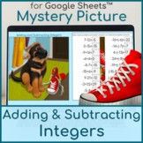 Addition and Subtraction of Integers | Mystery Picture Puppy