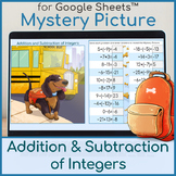 Addition and Subtraction of Integers | Mystery Picture Sch