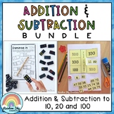 Addition and Subtraction to 10, 20 and 100 Activities BUNDLE