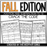 Addition and Subtraction to 10  Crack the Code Fall Edition
