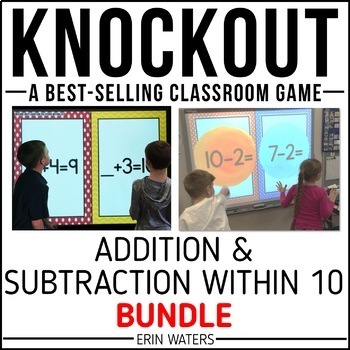 Preview of Addition and Subtraction to 10 Game - Math Facts to 10 - Knockout Bundle