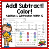 Addition and Subtraction to 10 Worksheets