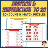 Addition and Subtraction to 20 / 50+ Count and Match numbers and objects