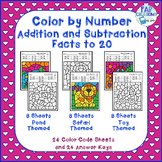 Addition and Subtraction to 20 Color by Number