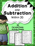 Addition & Subtraction to 20{Missing Addend,Minuend and Su