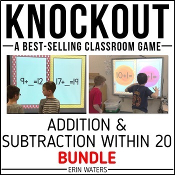 Preview of Addition and Subtraction to 20 Game - Math Facts to 20 - Knockout