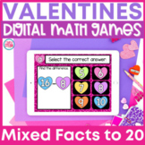 Addition and Subtraction to 20 Google Classroom | Valentine's Day
