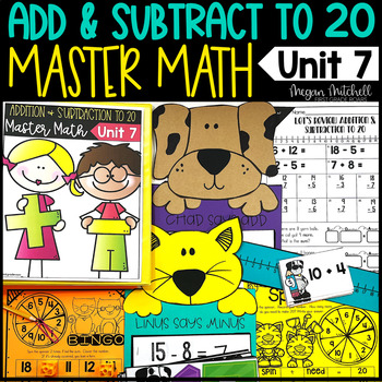 Preview of Addition and Subtraction to 20 Guided Master Math Unit 7