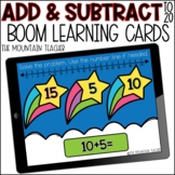 Addition and Subtraction to 20 Math Fact Fluency BOOM Cards