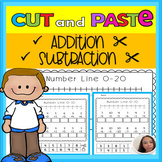 Mixed Addition and Subtraction to 20 worksheet, Cut and Pa
