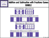 Addition and Subtraction with Fractions Games BUNDLE