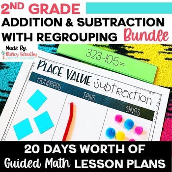 Preview of 2 Digit and 3 Digit Addition and Subtraction with Regrouping Bundle Anchor Chart
