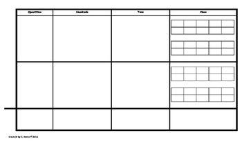 Preview of Addition and Subtraction with Regrouping Place Value Chart