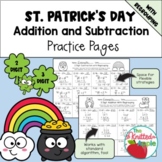 Addition and Subtraction with Regrouping {St. Patrick's Da