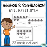 Addition and Subtraction to 10 - with ten frames and equations