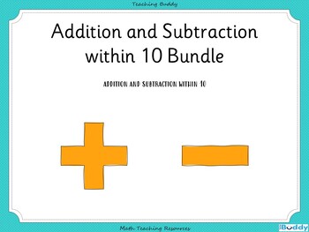Preview of Addition and Subtraction within 10 Bundle