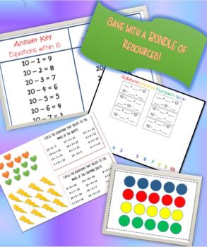 Preview of Addition and Subtraction within 10 and 20 BUNDLE