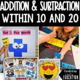 Addition and Subtraction within 20 10 Word Problems Worksh