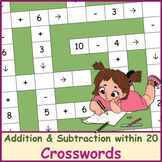 Addition and Subtraction within 20 | Crossword Puzzles
