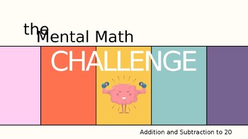 Preview of Addition and Subtraction within 20 Fluency: Mental Math Game