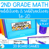 Addition and Subtraction within 20 Math Fact Practice Games
