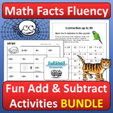 Addition and Subtraction within 20 Practice Math Fact Flue