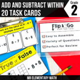 Addition and Subtraction within 20 Task Cards 2nd Grade Ma