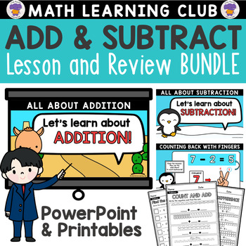 Preview of Addition and Subtraction within 20 Worksheets and PowerPoint Lessons