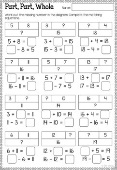 australian curriculum addition subtraction worksheets and task cards